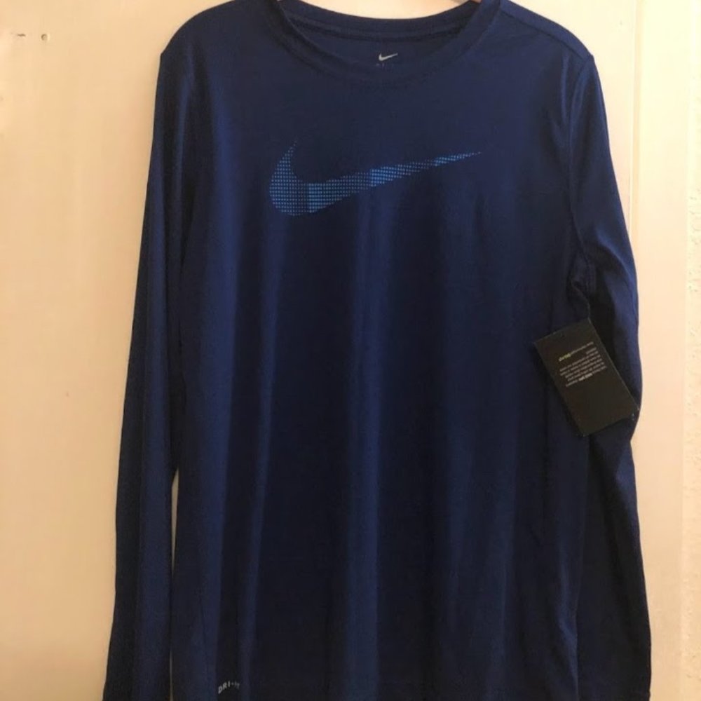 Nike Youth DriFit Long Sleeve Shirt NWT